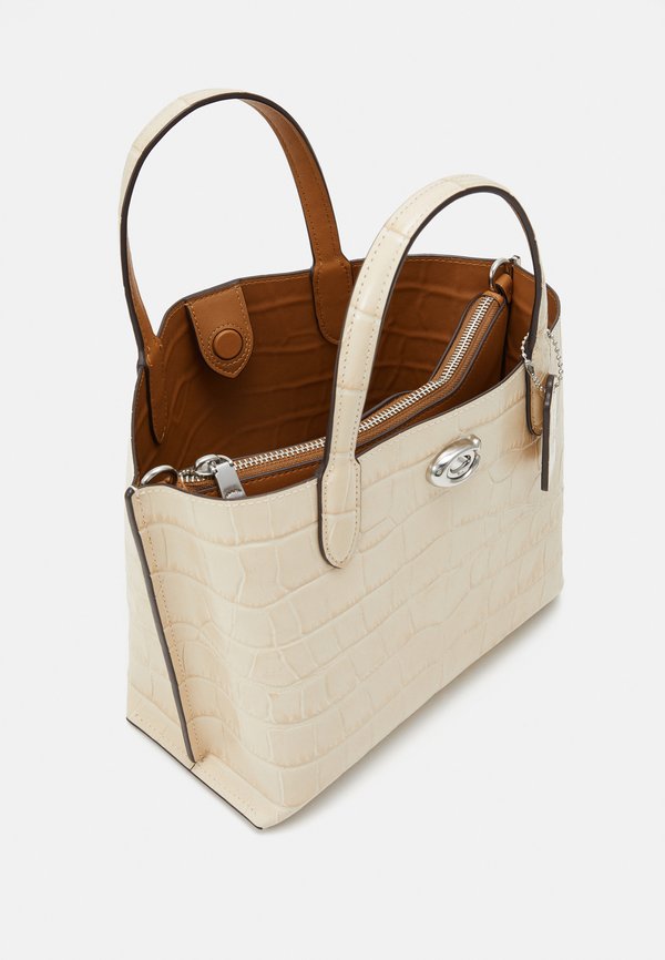 EMBOSSED WILLOW TOTE  - Handbag - ivory2