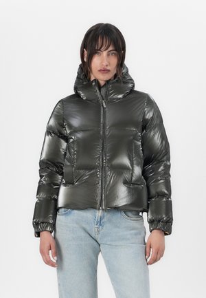 K-Way LETHILLE THERMO - Páperová bunda - black/olive