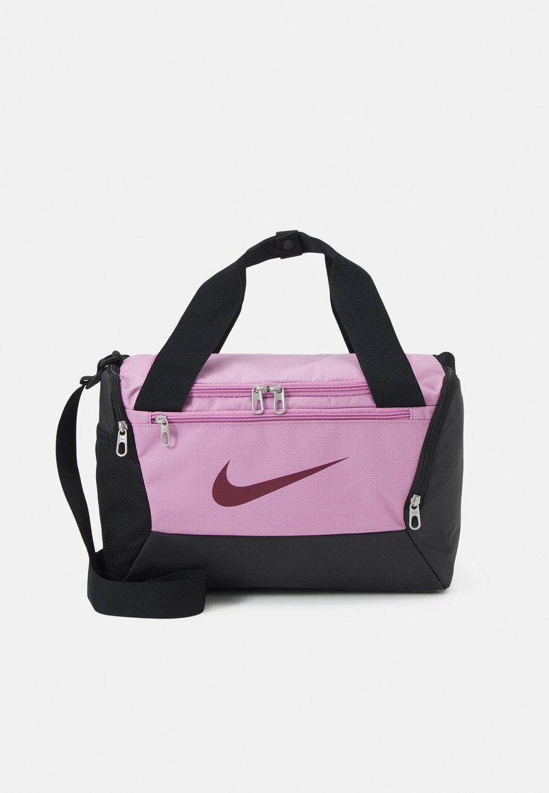 Nike Performance XS DUFFLE 25L UNISEX - Saco de desporto - orchid/black/(dark beetroot)