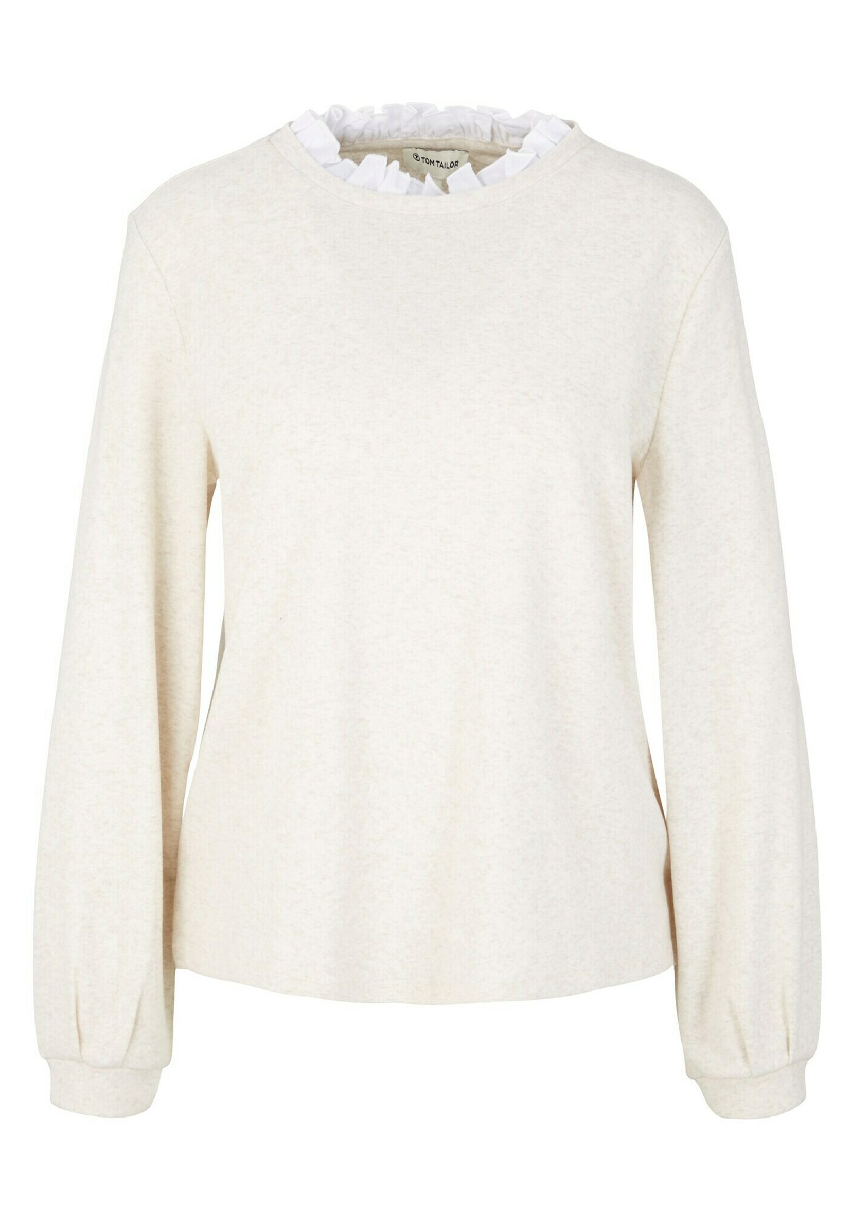TOM TAILOR Damen Sweatshirt – Regular Fit Mit Rundhalsausschnitt & Brusttasche