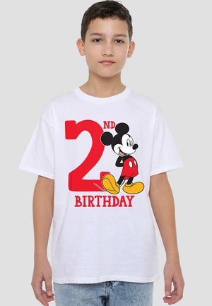 Disney MICKEY MOUSE 2ND BIRTHDAY - Print T-shirt - white