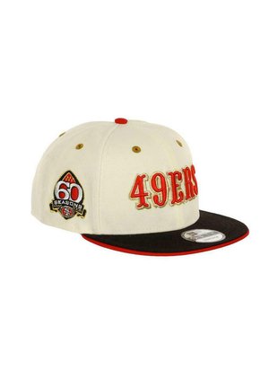 New Era, SAN FRANCISCO 49ERS 60 SEASONS SIDEPATCH CHROME 9FIFTY SNAPBACK - Cap - weiss