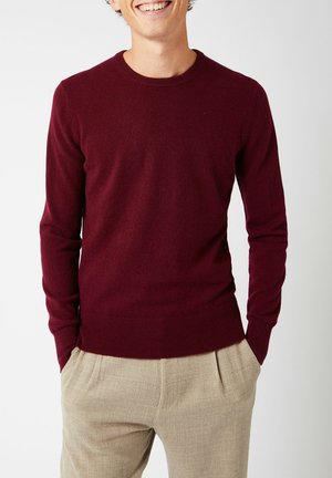 ROUND NECK - Strickpullover - bordeaux