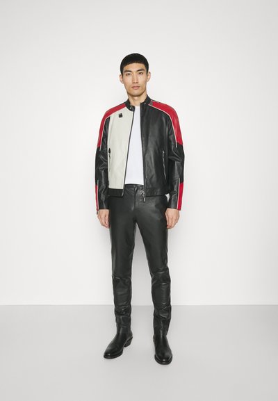 STUDIO ID GUIDO TROUSERS  - Kožené nohavice - black