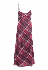COWL NECK MIDI CAMI TALL REGULAR FIT - Päevakleit - red check