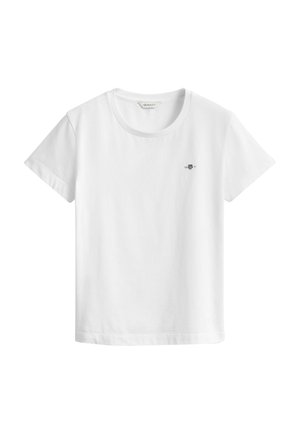 GANT, REG SHIELD SS T-SHIRT - Camiseta básica - white