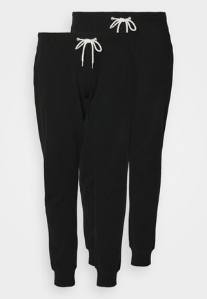 Pier One 2 PACK - Tracksuit bottoms - black