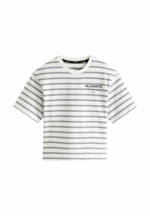 REGULAR FIT - CREW  - Printtipaita - black white