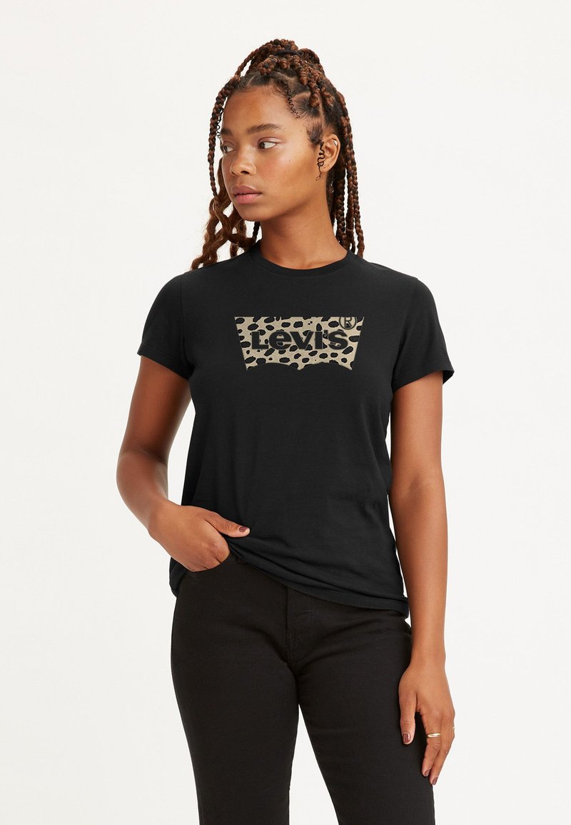 Levi's® - THE PERFECT TEE - Tricou cu imprimeu - black, Extindeți
