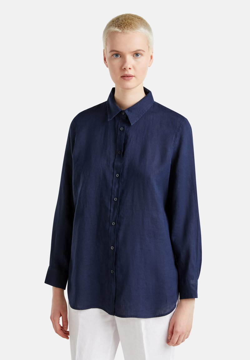 United Colors of Benetton LONG SLEEVES - Camicia - dark blue