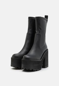 Buffalo KILLAH SOCK BOOT - Bottes à plateau - black
