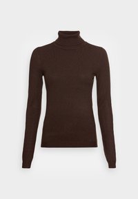 VMHAPPINESS ROLLNECK  - Strikkegenser - coffee bean