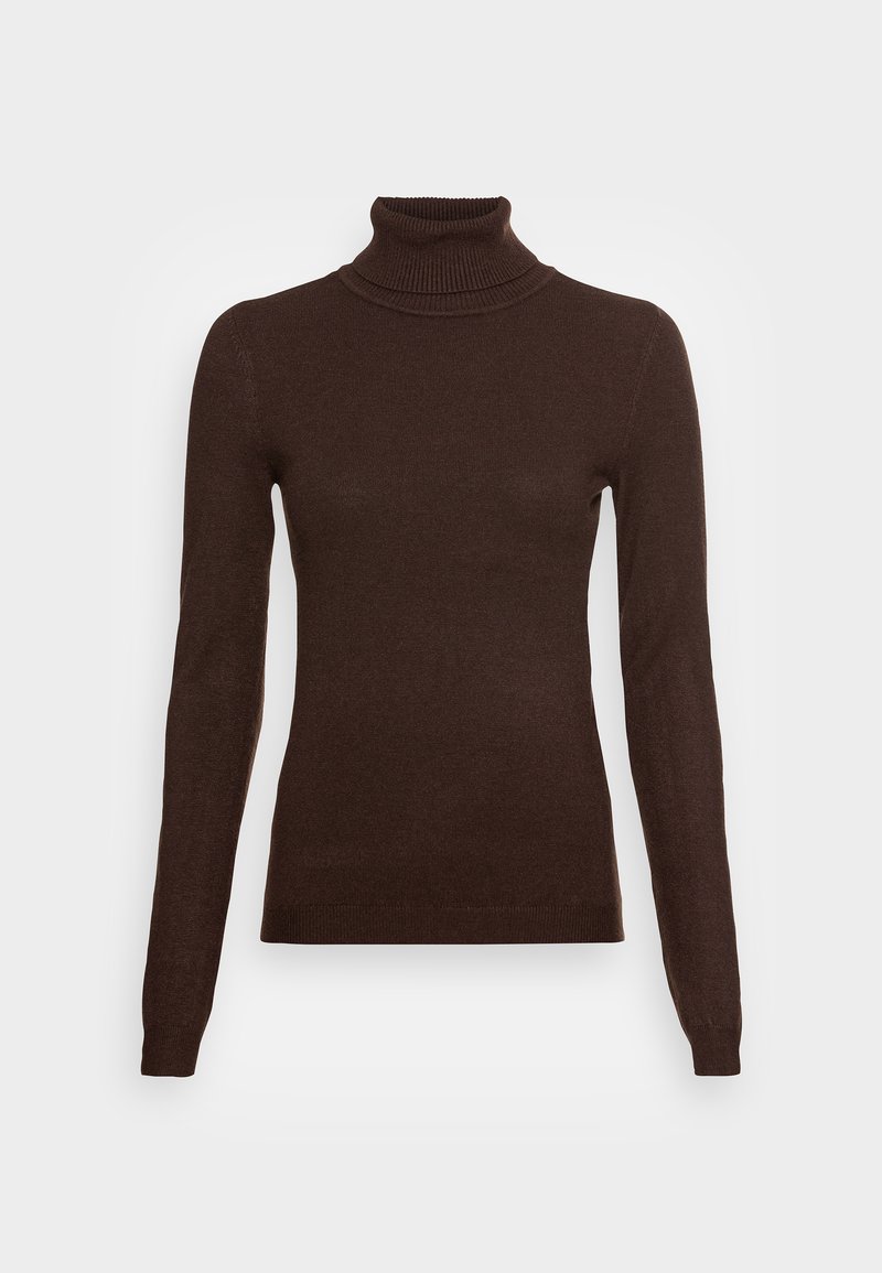 Vero Moda Tall VMHAPPINESS ROLLNECK  - Strikkegenser - coffee bean
