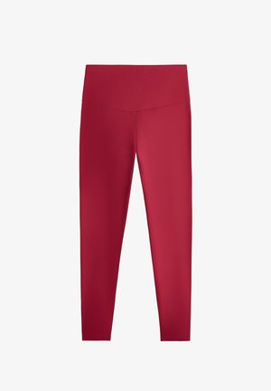 OYSHO, PERFECT-ADAPT HIGH-RISE ANKLE-LENGTH LEGGINGS - Legging (type pantalon) - red