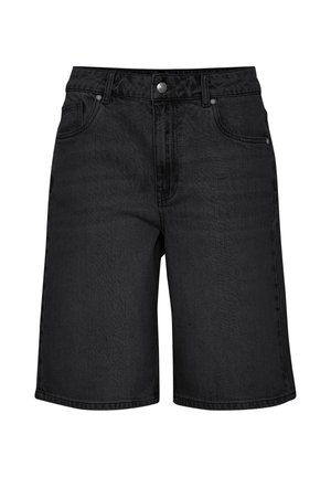 PULZ, PZBRENDA BERMUDA - Denimshorts - black denim