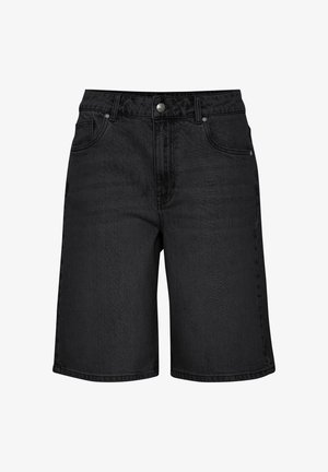 PULZ, PZBRENDA BERMUDA - Denimshorts - black denim