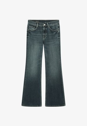 Massimo Dutti, HIGH-WAIST SKINNY FLARE JEANS 05080824 - Bootcut jeans - mottled dark blue