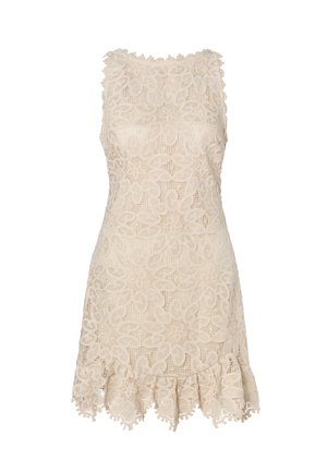 Malina, MIRANDA RUFFLED MINI DRESS - Nappali ruha - sand