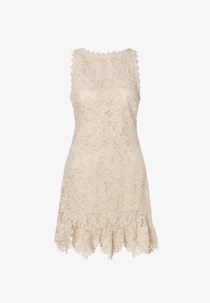 Malina, MIRANDA RUFFLED MINI DRESS - Nappali ruha - sand