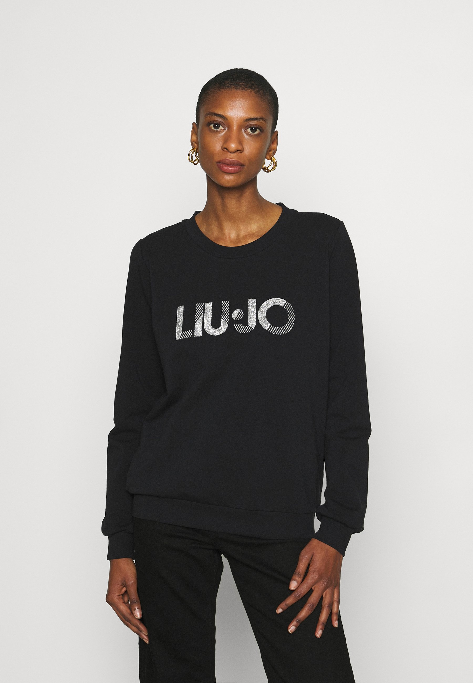 Liu Jo Jeans FELPA CHIUSA - Sportinis megztinis - nero/juoda - Zalando.lt