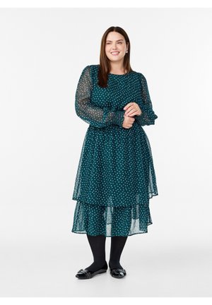 MIDI MIT PUNKTMUSTER - Jurk - ponderosa pine dot