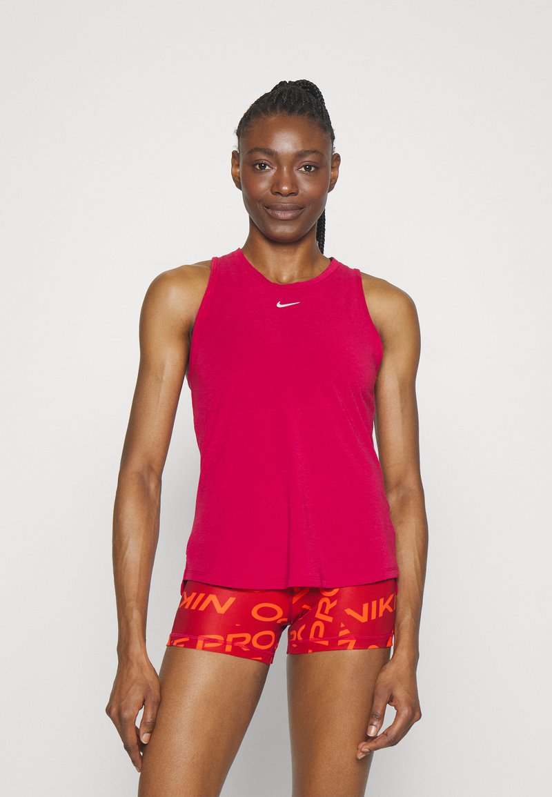 Nike Performance ONE LUXE TANK Top noble red/(reflective silv