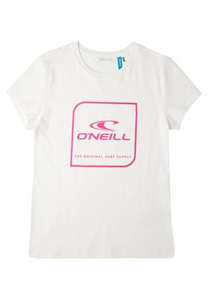 CUBE  - T-shirt med print - powder white