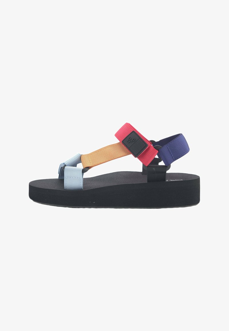 Nine West INDIGO THICK SOLE HOLLY - Sandalias - indigo multi