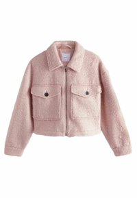 BOUCLE CROPPED BOXY REGULAR FIT - Viegla jaka - pink