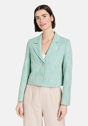 Gerry Weber STRUKTUR - Blazer - ecru weiss grün gemustert