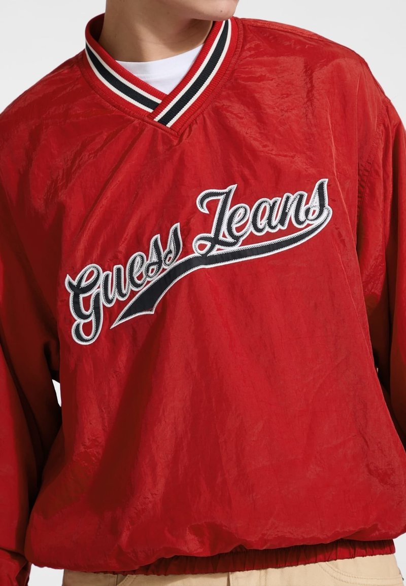 Guess Jeans LOGO Felpa rot/rosso Zalando