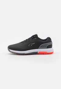 Puma Golf ALPHACAT NITRO - Zapatos de golf - black/quiet shade/red blast/negro - Zalando.es