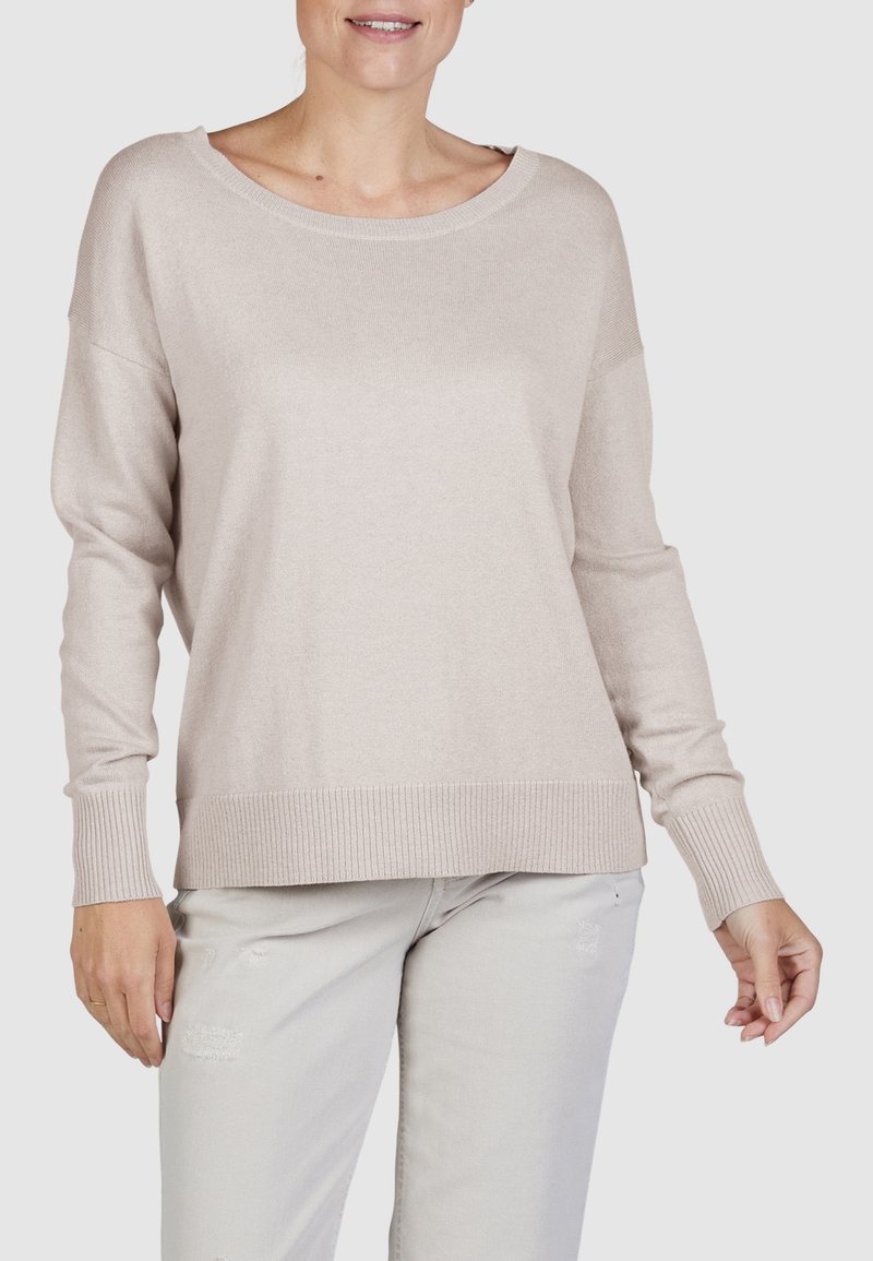 Marc Aurel Strickpullover - light taupe