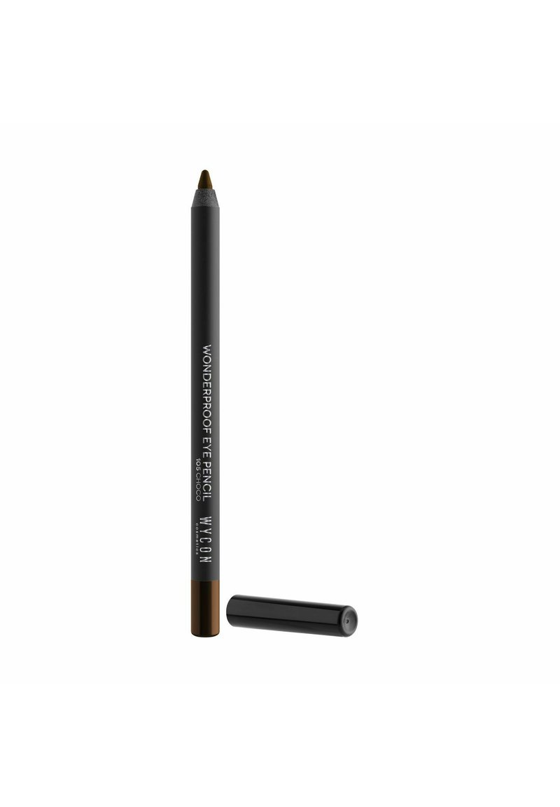 Matita occhi nera waterproof con un accento dorato alla base, dotata di una punta fine per un'applicazione precisa e un tappo removibile.