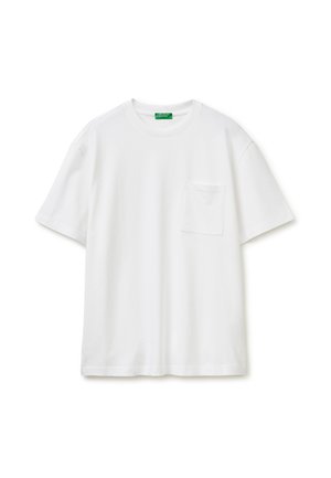 United Colors of Benetton T-SHIRT WITH POCKET.. - T-shirt basic - white