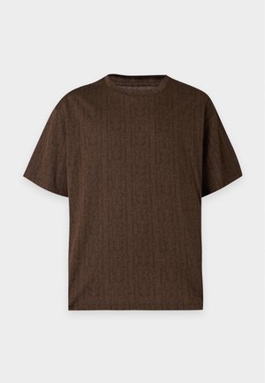 Cavalli Uomo, ALL OVER TEE - T-shirt imprimé - chocolate plum