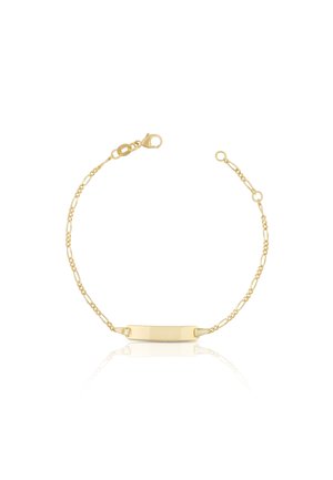 BÉBÉ BRACELET FIGARO 375, 14CM GRAVURPLATTE 1.8CM - Armband - gelbgoldfarben