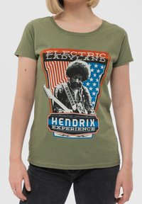 Paradiso Clothing JIMI HENDRIX ELECTRIC LADYLAND  - Print T-shirt - green