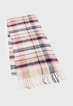VINTAGE WINTER PLAID SCARF - Écharpe - pink/hessian