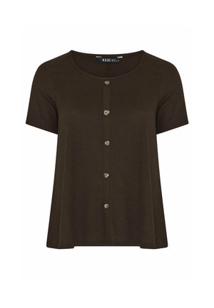 Yours Clothing, PLUS SIZE CASUAL TOPS. - Blouse - brown