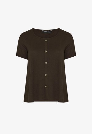 Yours Clothing, PLUS SIZE CASUAL TOPS. - Bluse - brown
