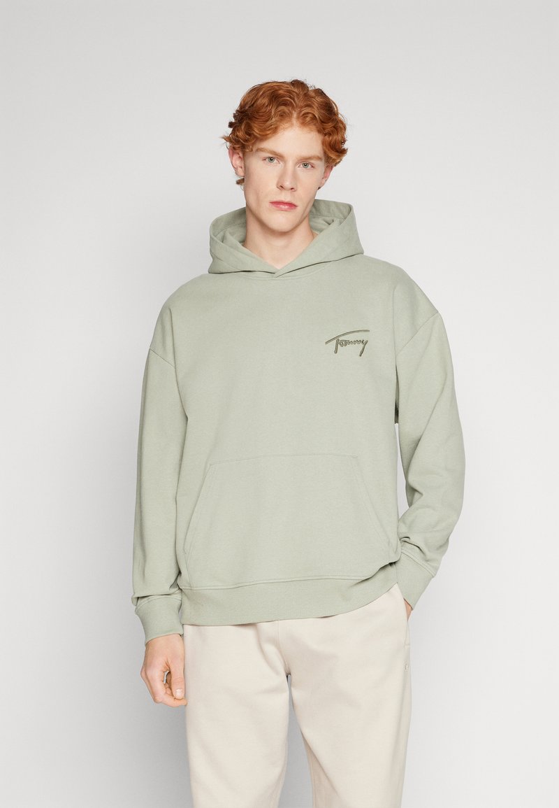 Tommy Jeans Jersey con capucha - faded willow