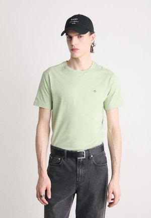 GANT REG SHIELD SS T-SHIRT - T-shirt basique - milky matcha