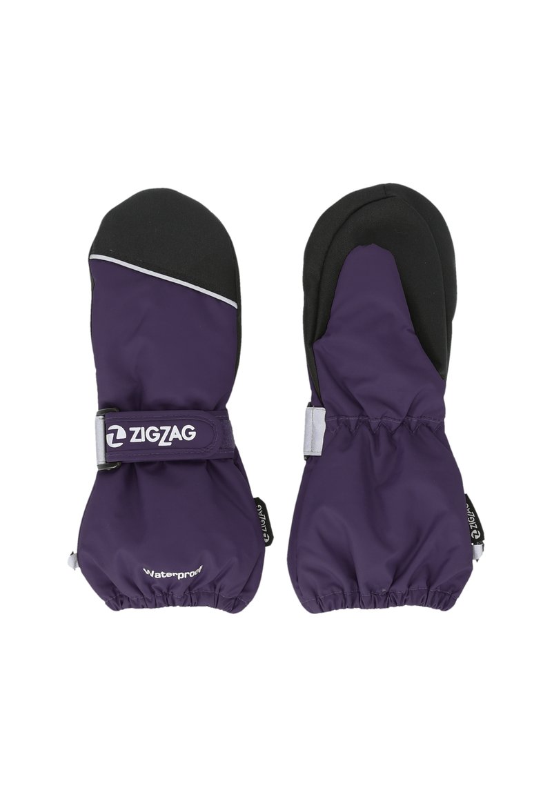 ZIGZAG - Mittens - purple pennant, Enlarge