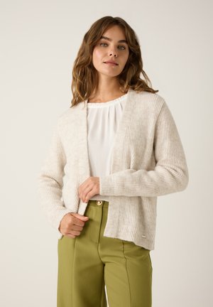 Strickjacke - powder creme melange