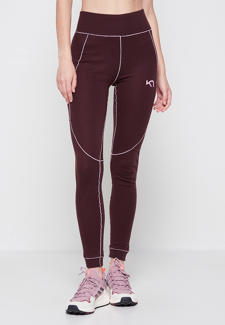 Kari Traa Tights bordeauxrood Kari Traa Tights bordeauxrood