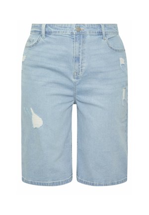 Yours Clothing, Jeansshort - light blue