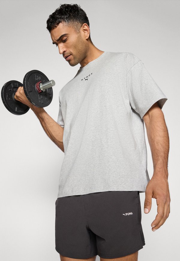 HYROX LIFESTYLE  - Print T-shirt - light gray heather2