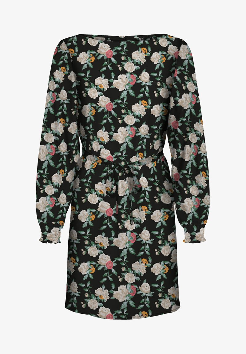 Vero Moda VMNYA CATCH SMOCK SHORT DRESS - Φόρεμα ημέρας - black/neel