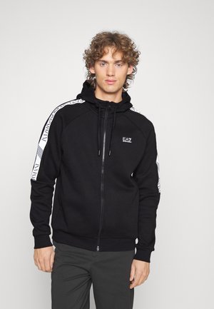 SWEATSHIRT - Vetoketjullinen college - black